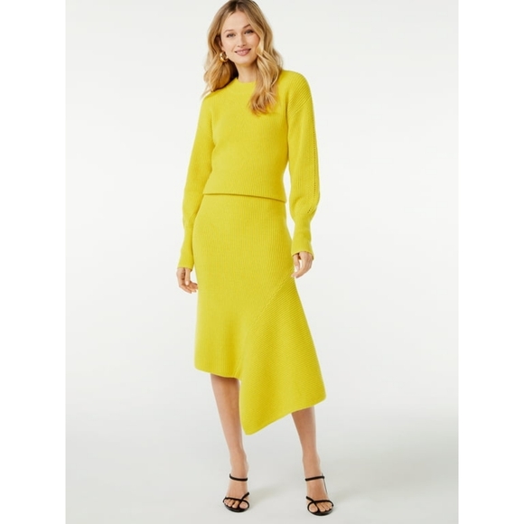 Scoop Women's Asymmetrical Midi Skirt - Picture 3 of 6